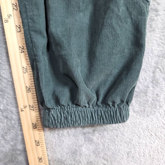 American Eagle Pants Womens 00 Green Corduroy Cargo Baggy Jogger Preppy - Picture 8 of 8